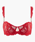 Flowermania Soutien-gorge corbeille à armatures à motif floral rouge