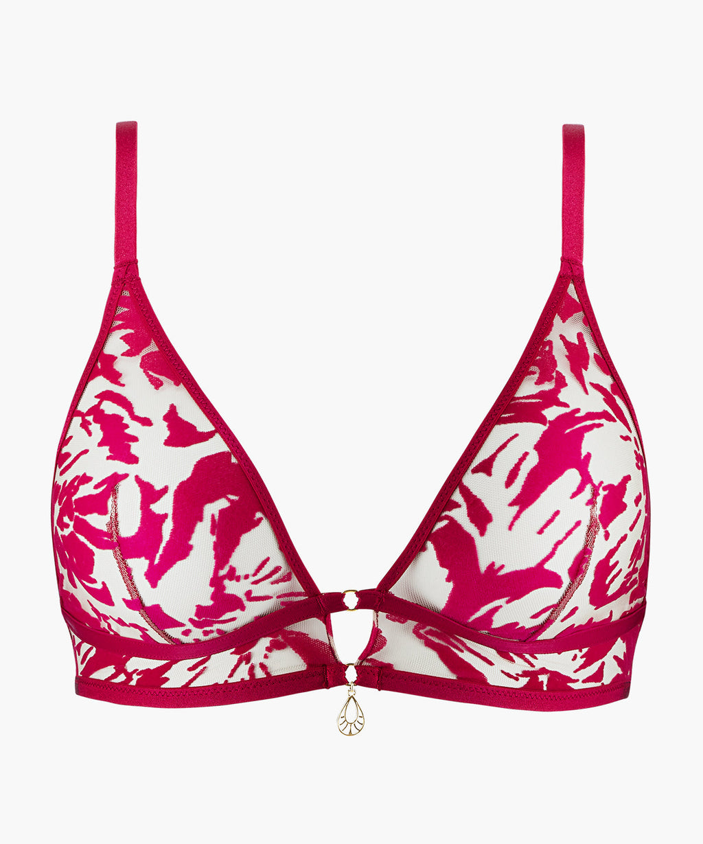 Wild Vibration Triangle Bra Hot Pink