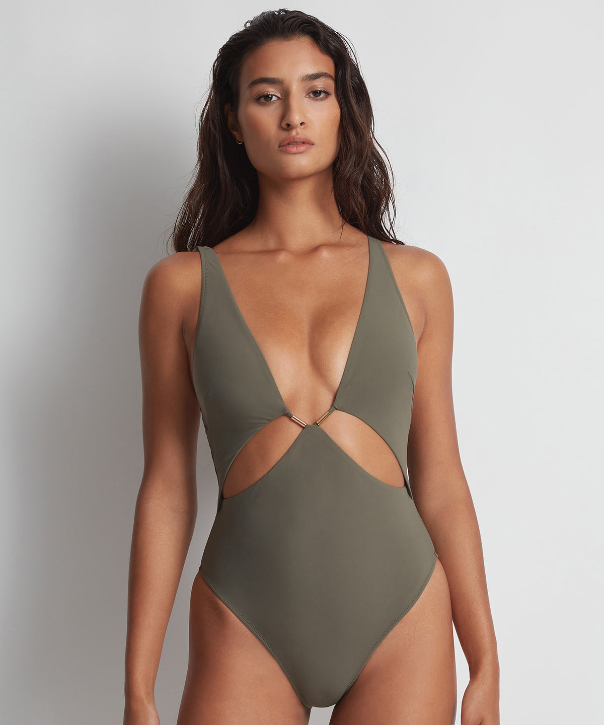Beach Escape Maillot de bain une pièce kaki