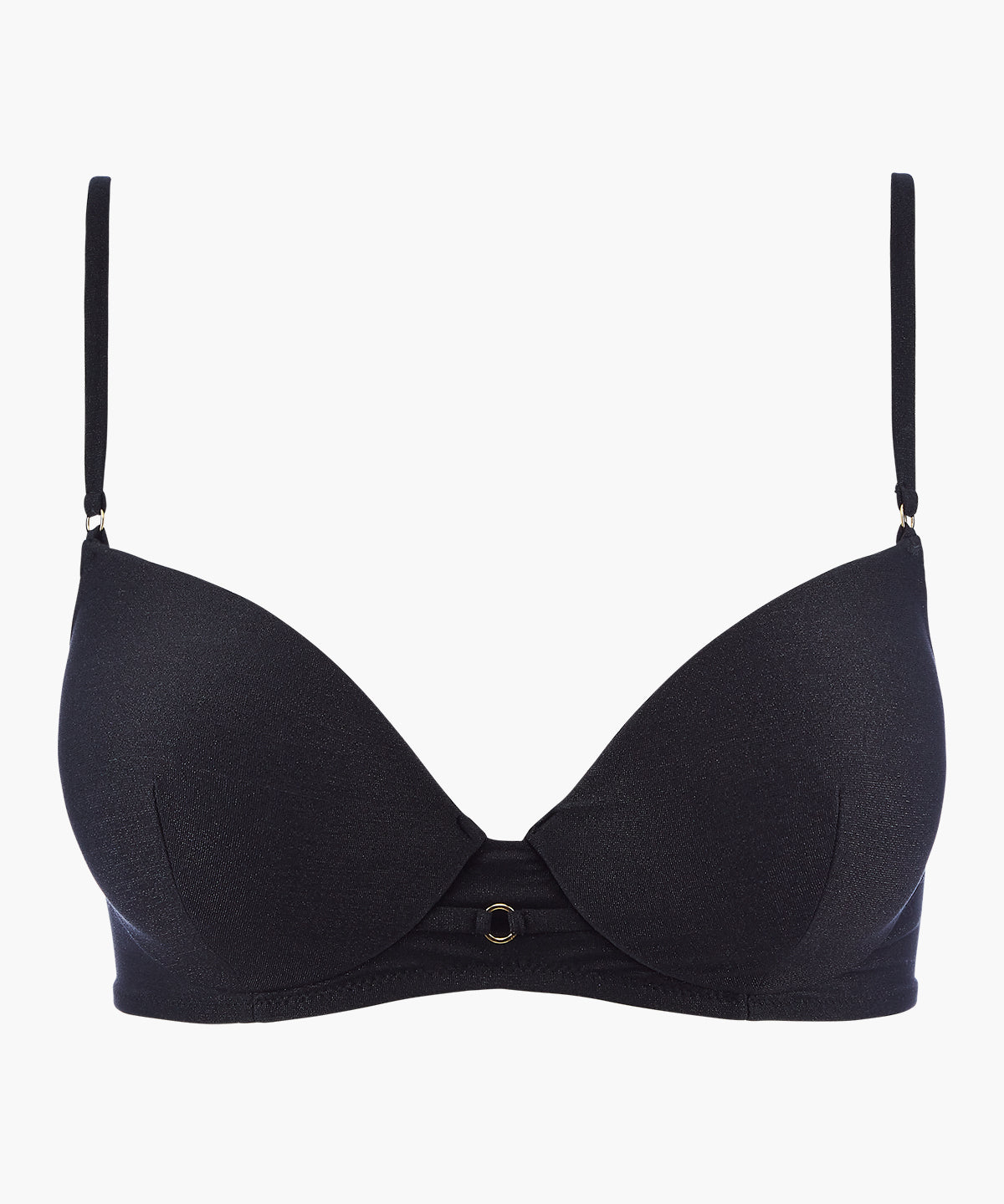 Summer Glow Push-up Bra Top Black Sand