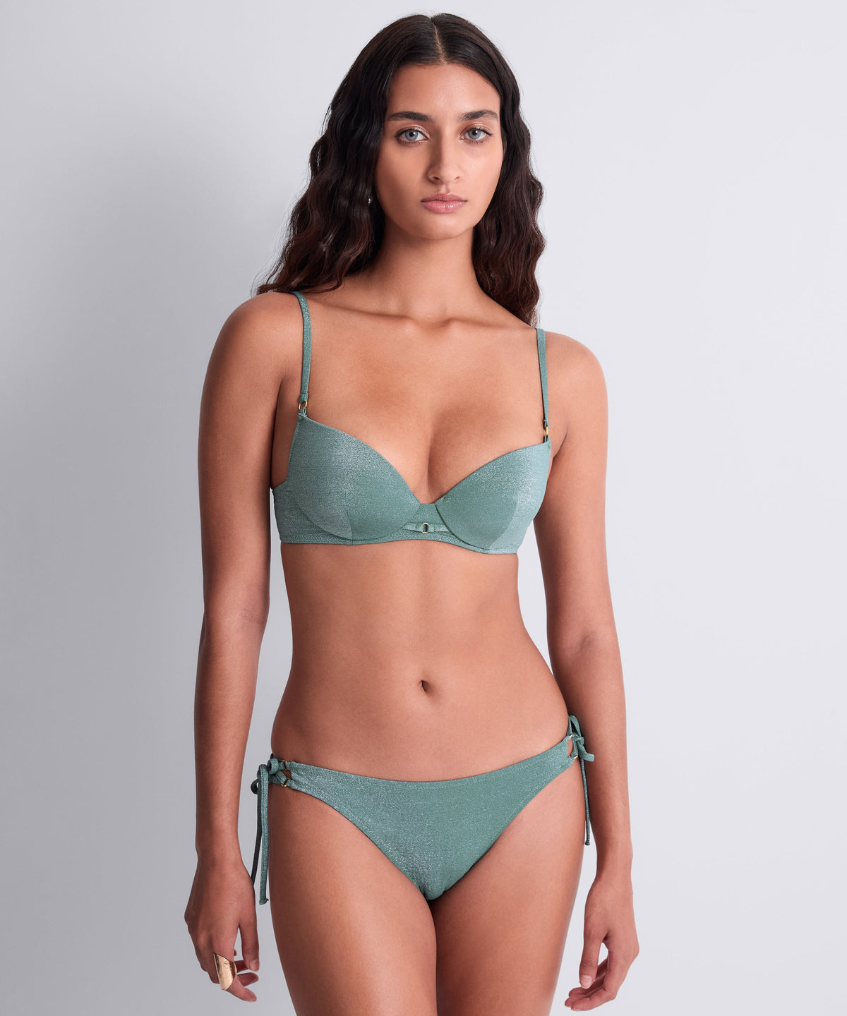 Summer Glow Low-rise Bikini Bottom Aqua