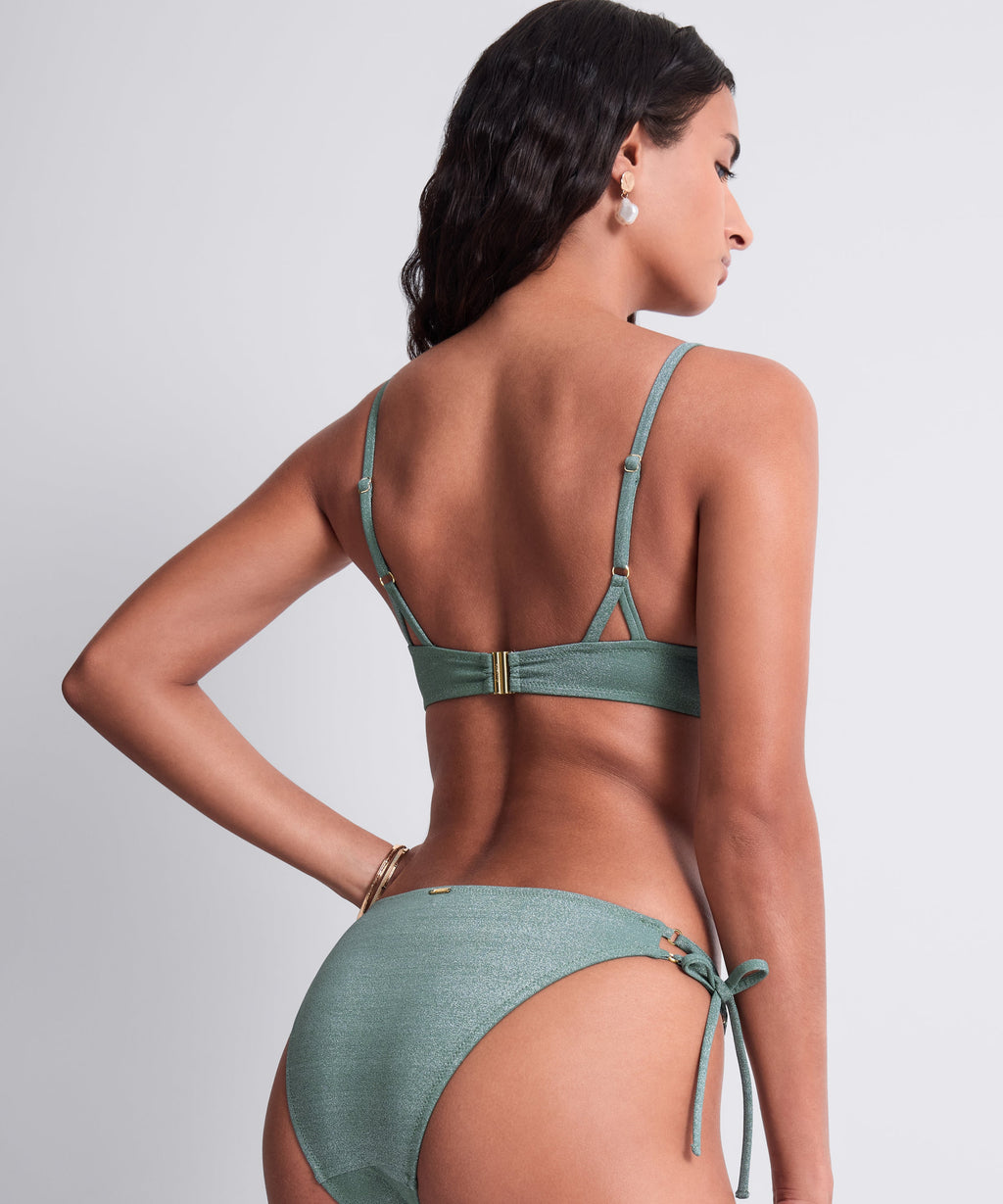 Summer Glow Low-rise Bikini Bottom Aqua