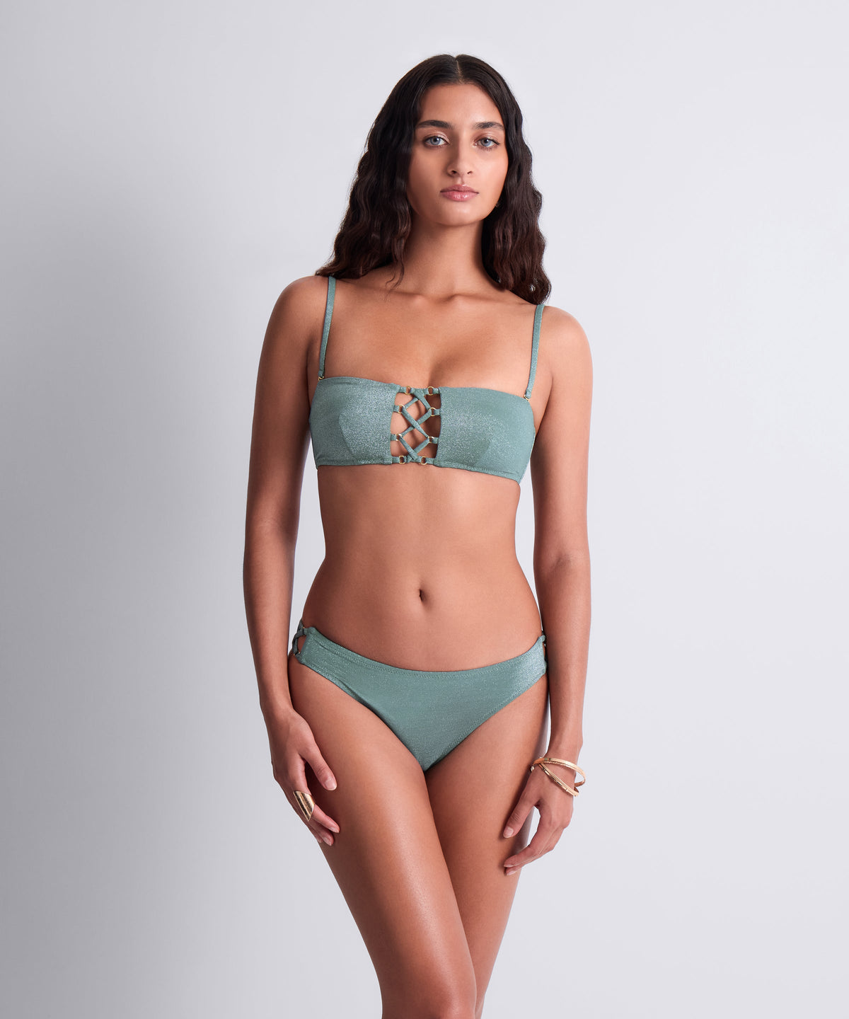 Summer Glow Bas de maillot de bain brésilien Aqua