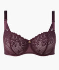 Femme Passion Soutien-gorge Corbeille confort lie-de-vin