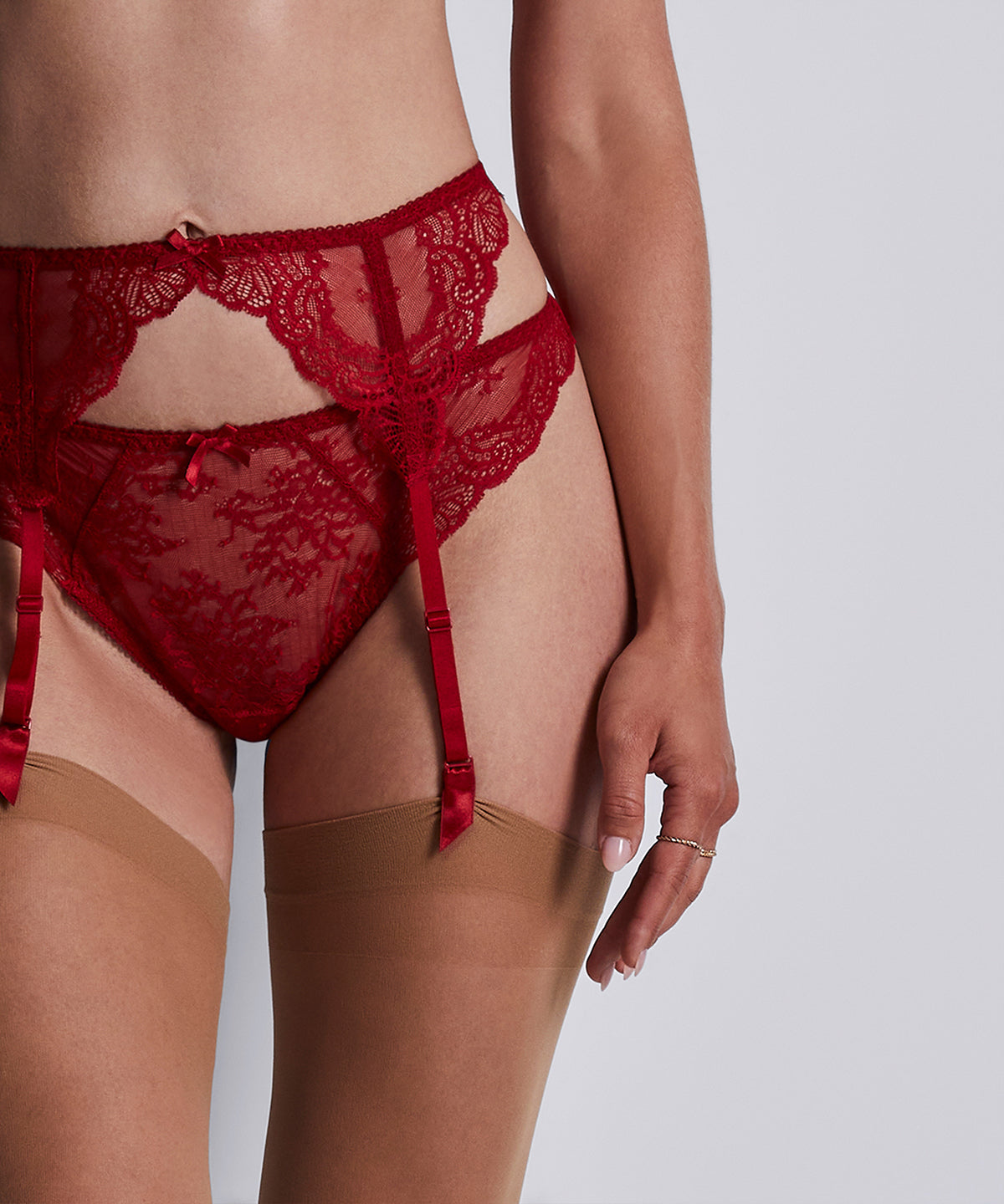 Danse des Sens Porte-jarretelles Rouge Irrésistible