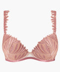 Soutien-gorge push-up à coques en soie Sensory Illusion rose