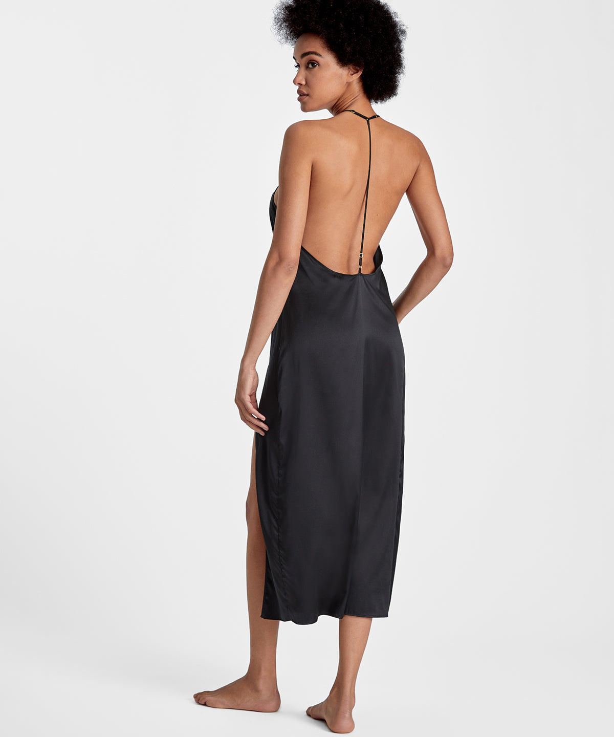 Silk Desire Nuisette longue noire