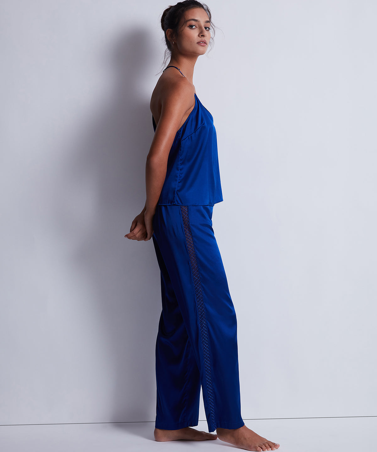 Silk Desire Pantalon Bleu électrique