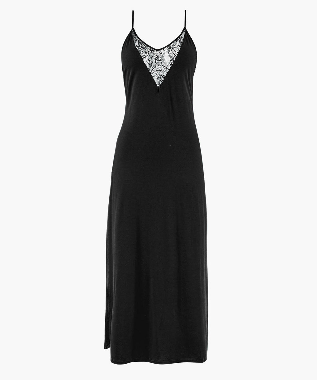 Lazy Days Chemise de nuit longue Noire