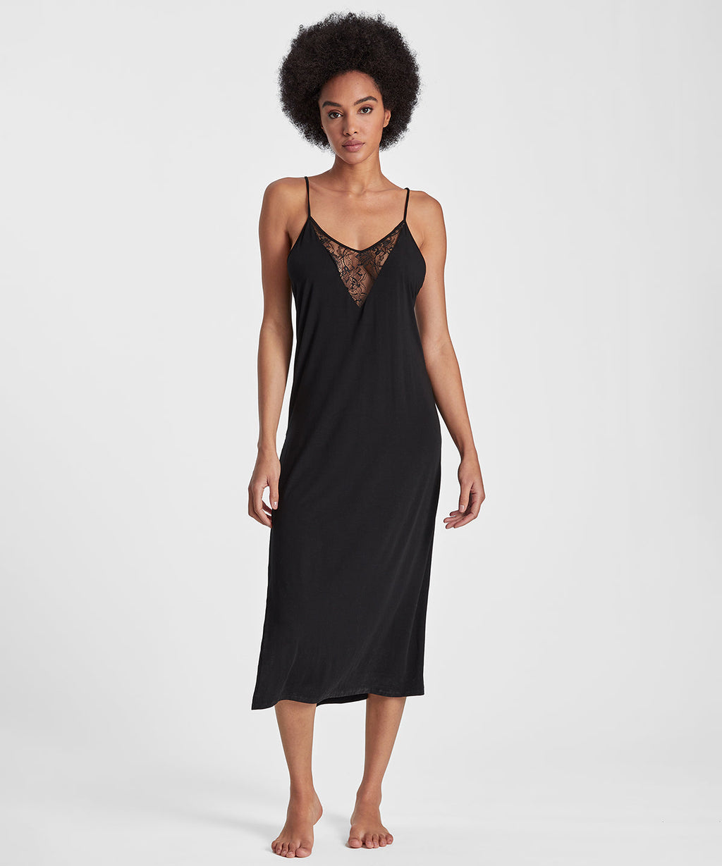 Lazy Days Chemise de nuit longue Noire