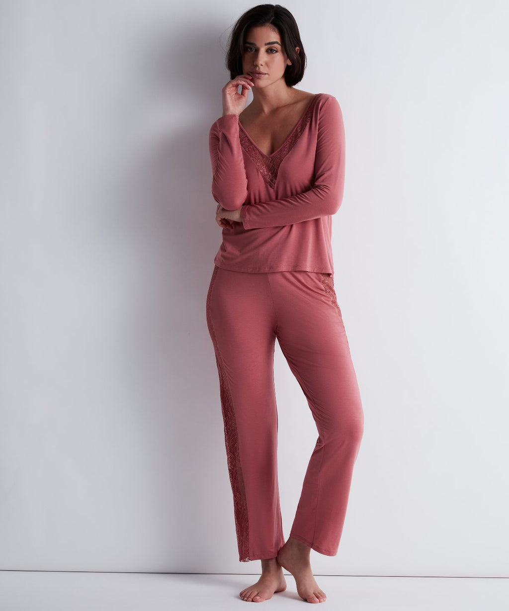 Pantalon Lazy Days Bois de rose