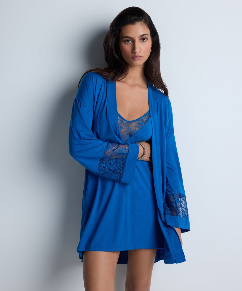 Kimono Lazy Days bleu ciel