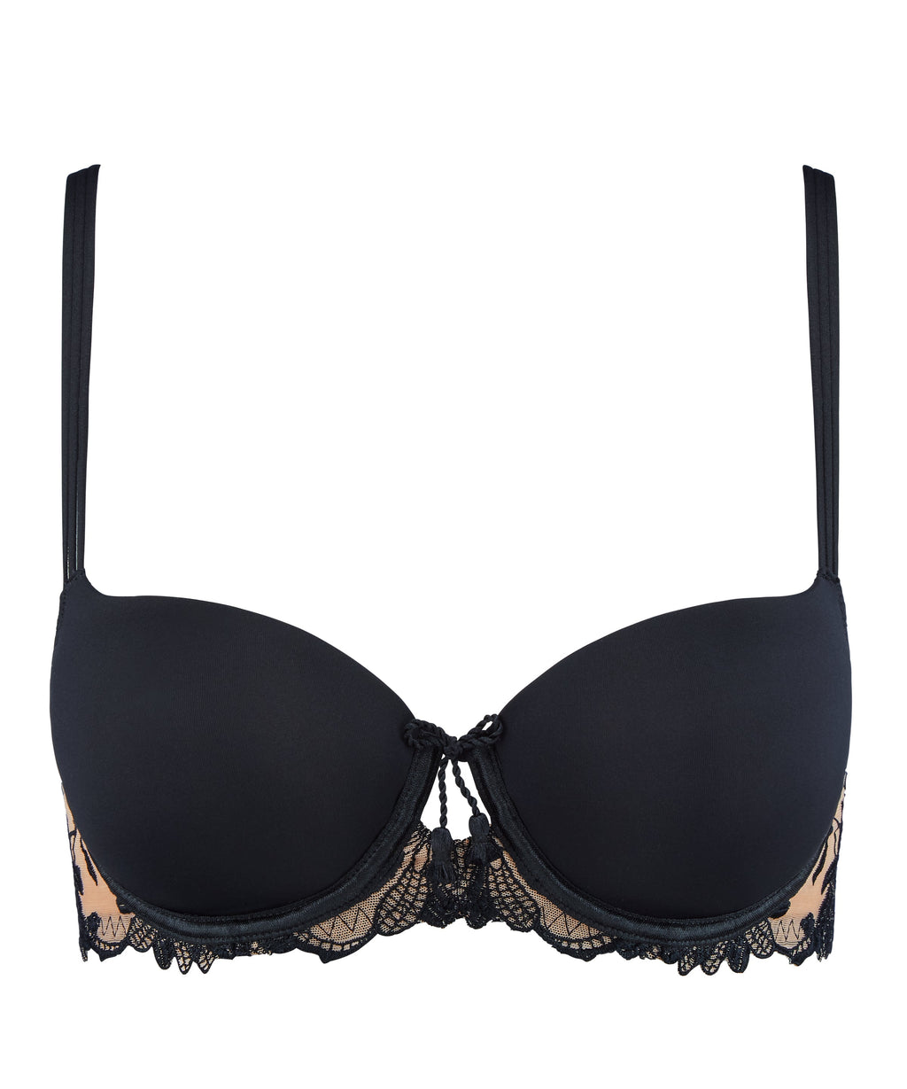 Lovessence Soutien-gorge corbeille à coques Noir