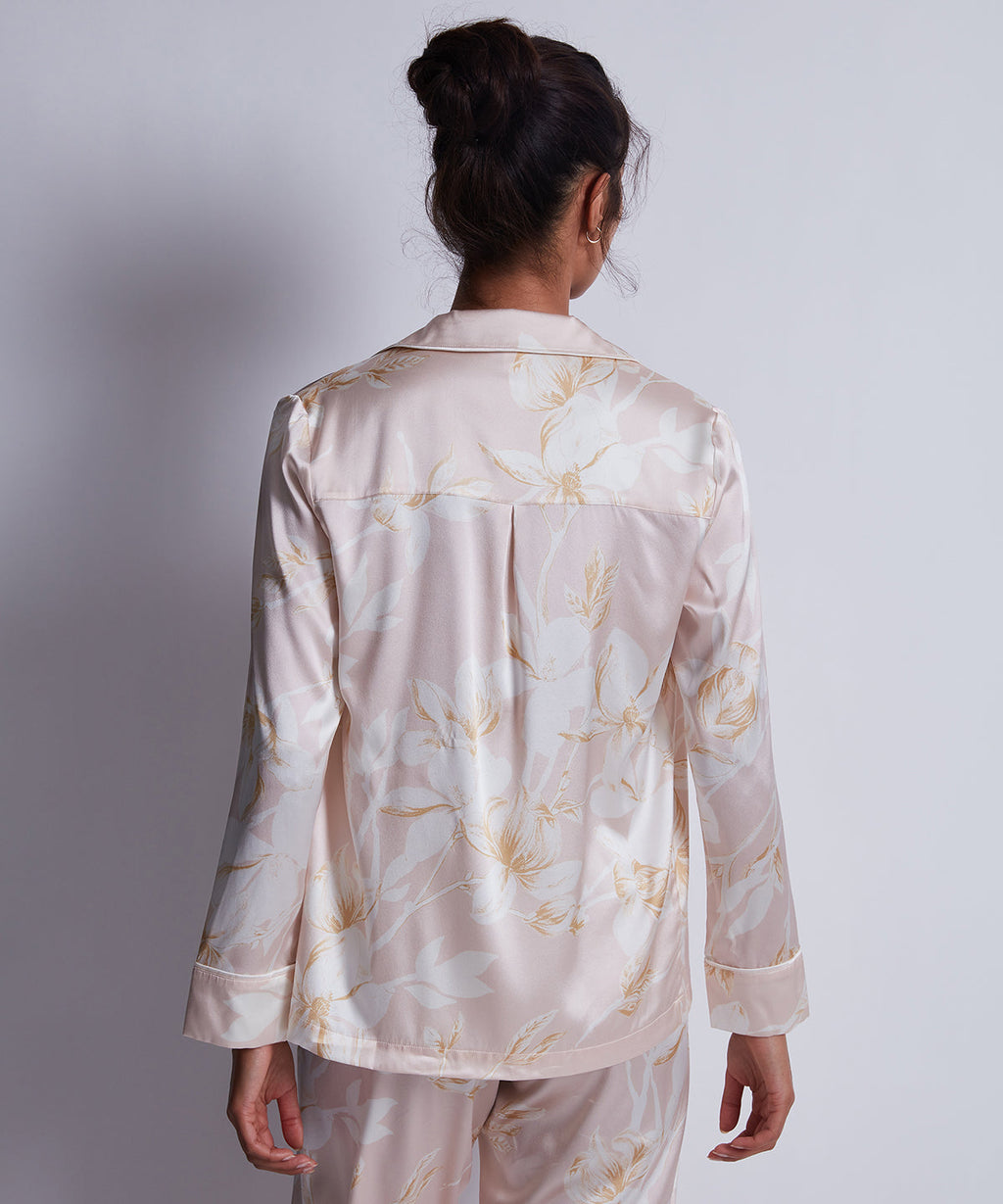Silk by Night Chemisier Ambre Lumière