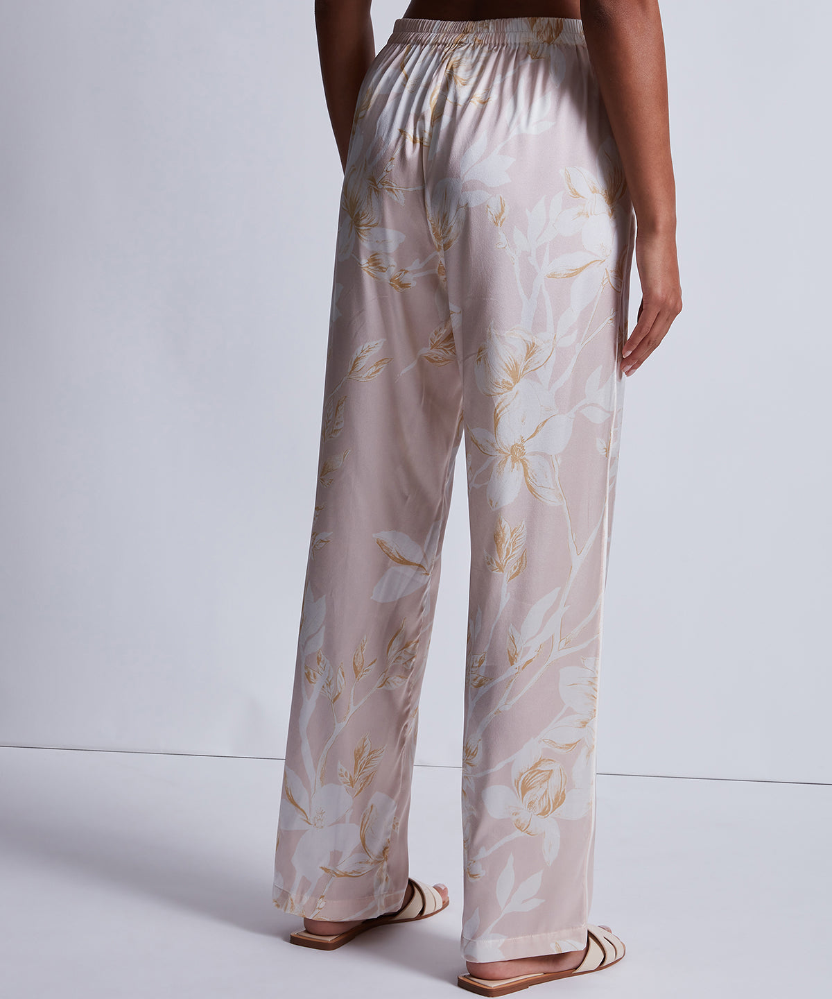 Pantalon en soie Silk by Night Ambre clair