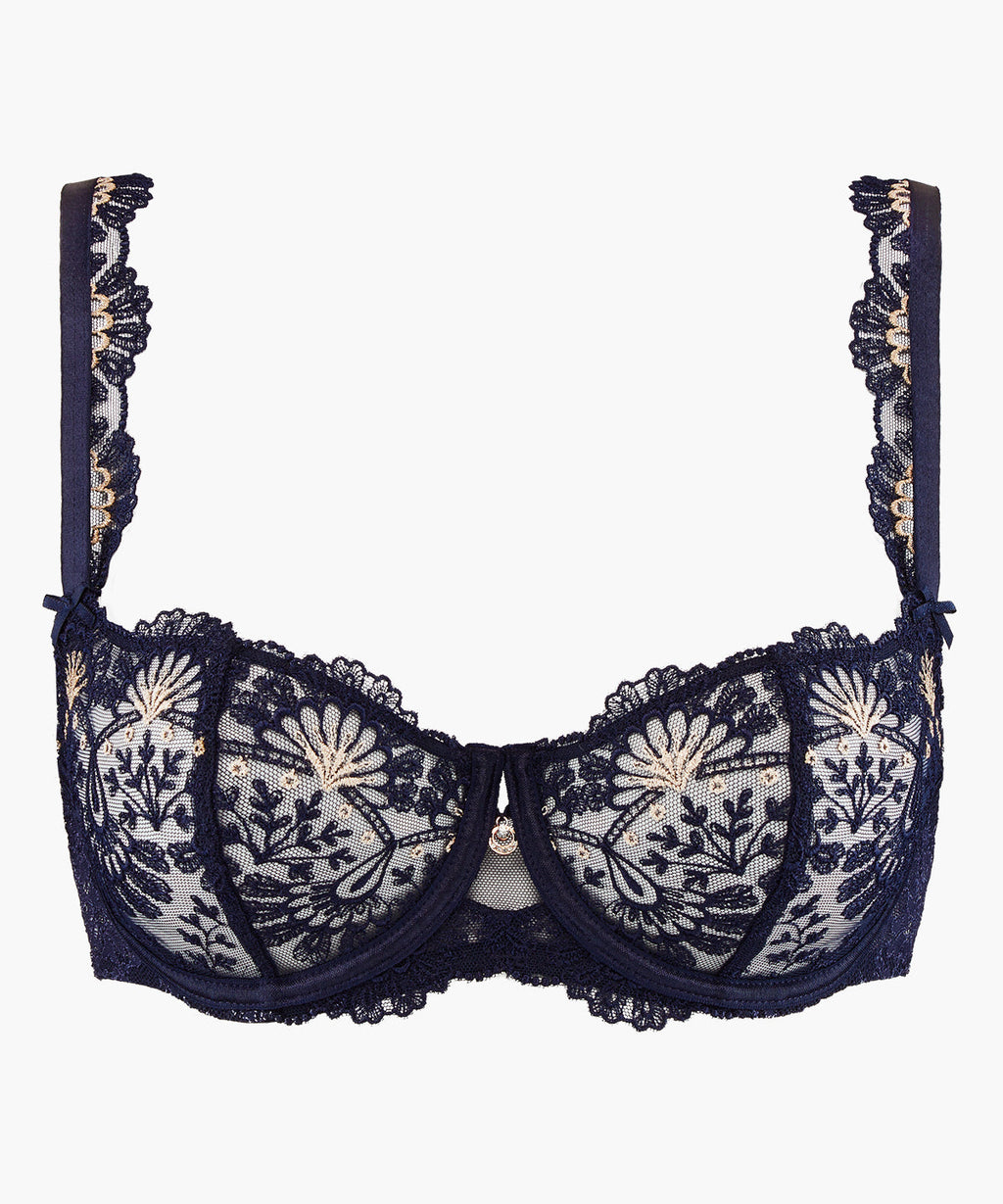 Art of Ink Blue Symphony Balconette Bra