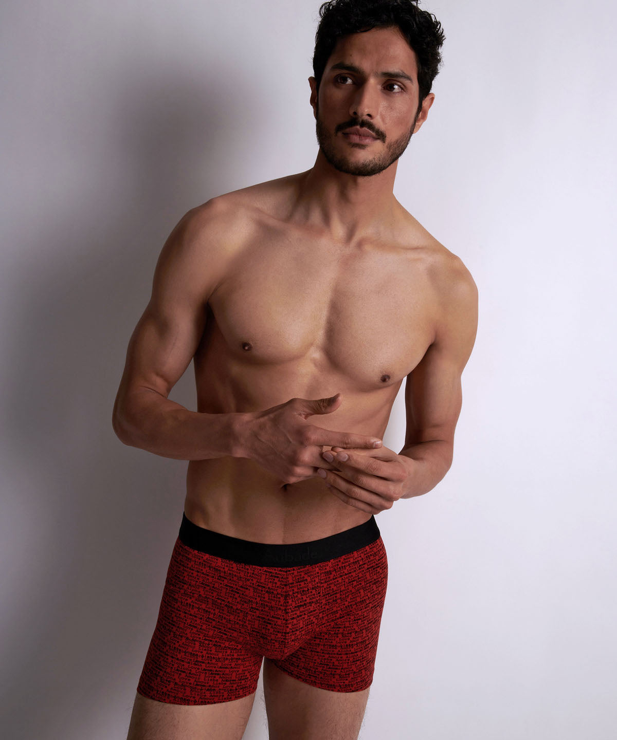Aubade Homme Lot de 2 boxers Love Letters Rouge