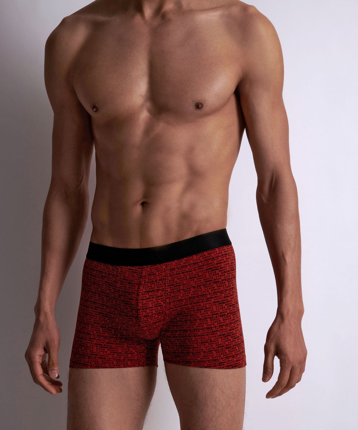 Aubade Homme Lot de 2 boxers Love Letters Rouge