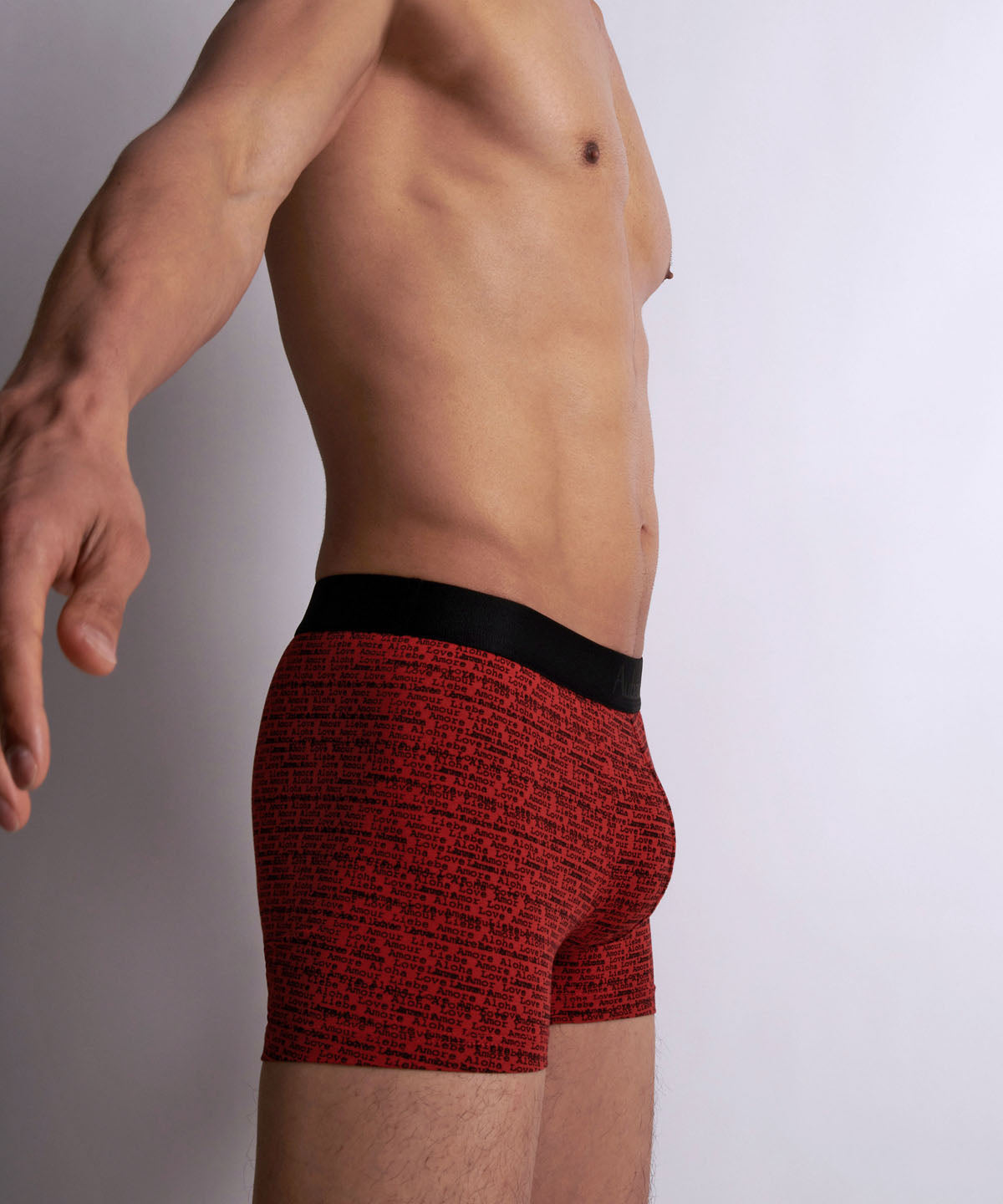 Aubade Homme Lot de 2 boxers Love Letters Rouge