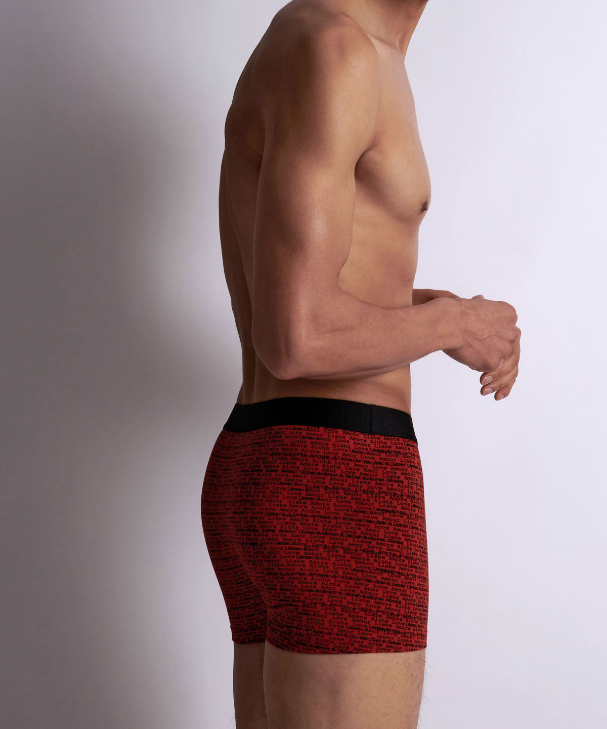Aubade Homme Lot de 2 boxers Love Letters Rouge