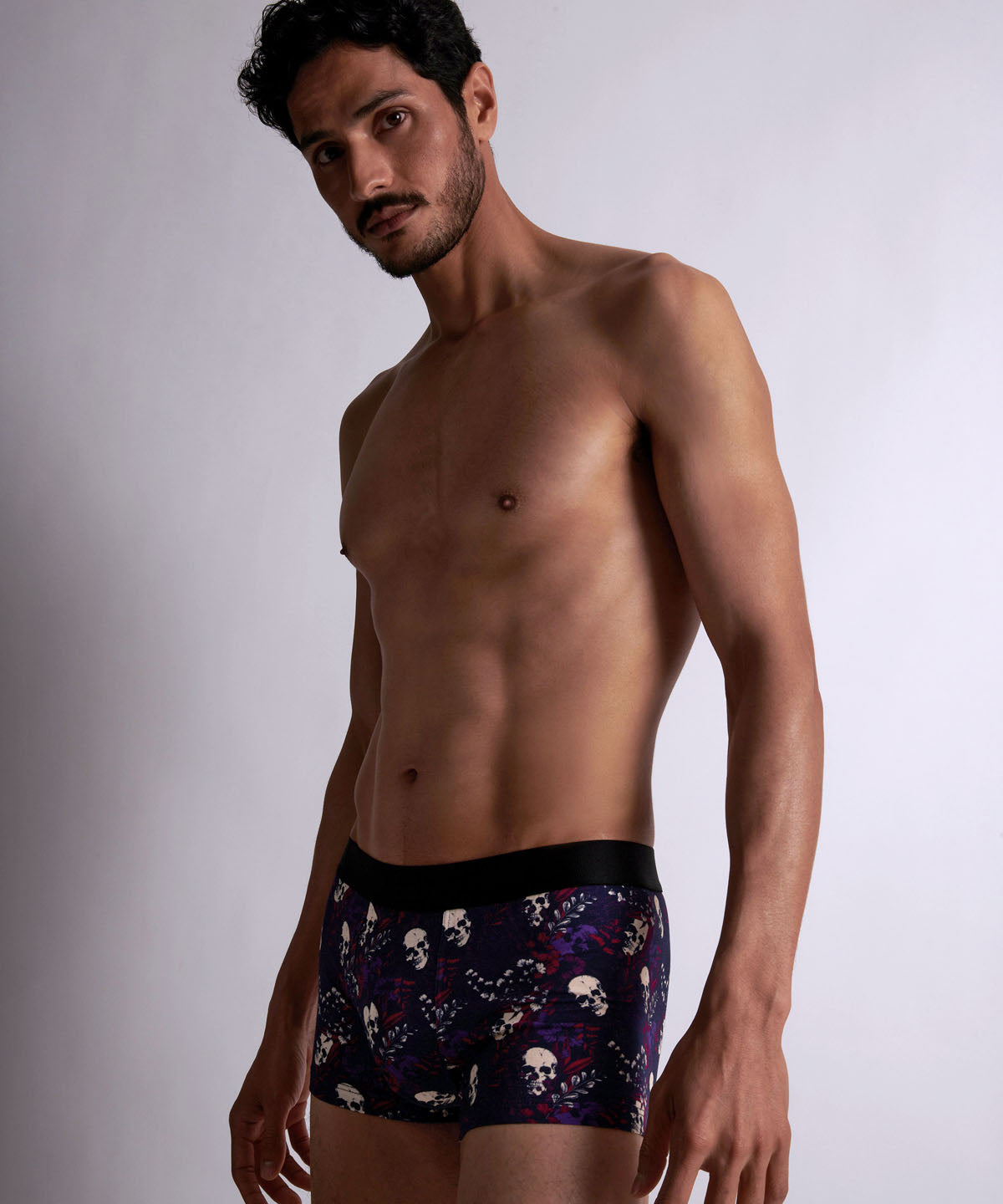 Aubade Homme Boxer long Flower Skull