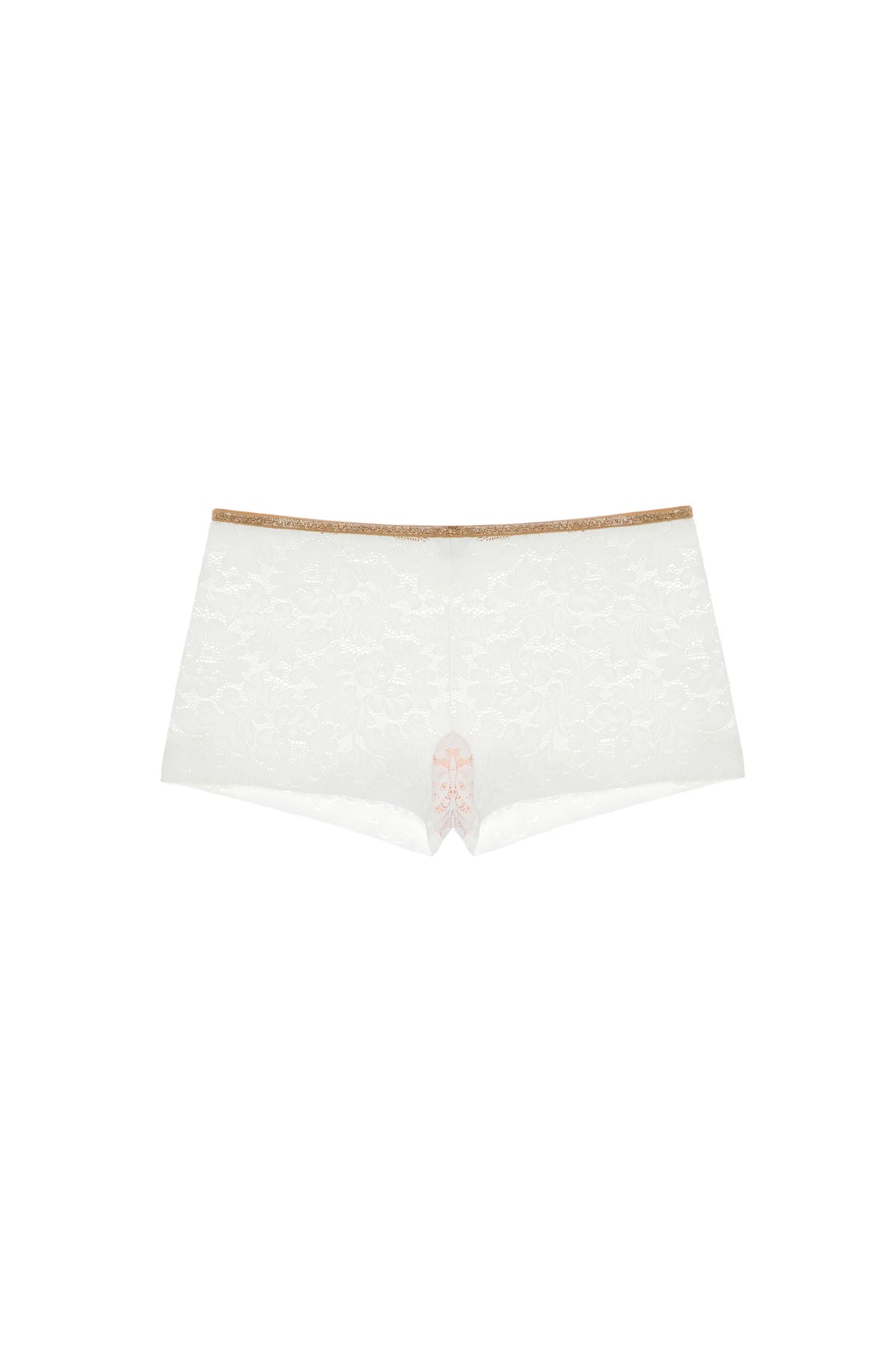 dylan Biscuit lace and Lurex boyshorts