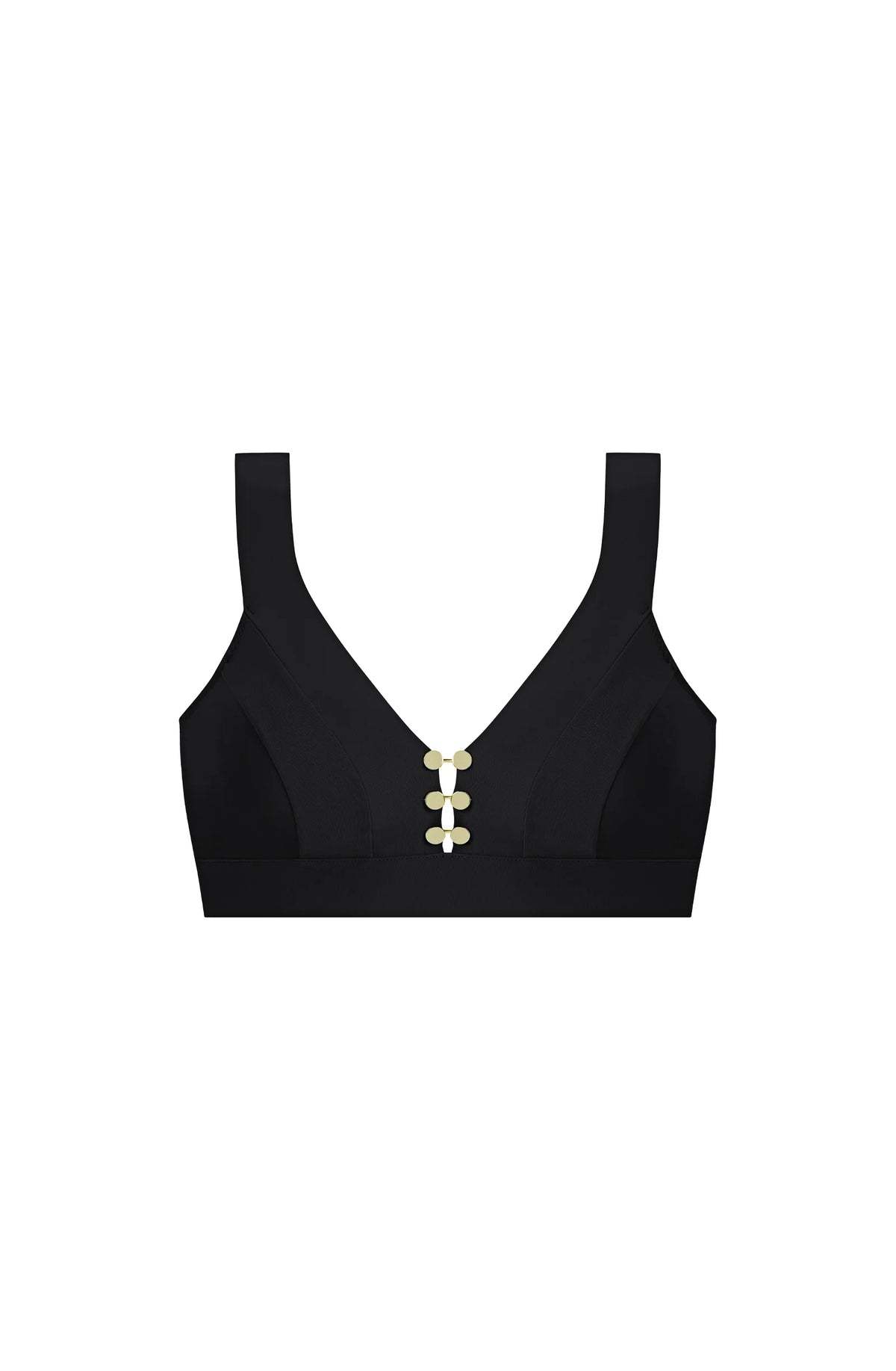 kiny Black brassiere bikini top