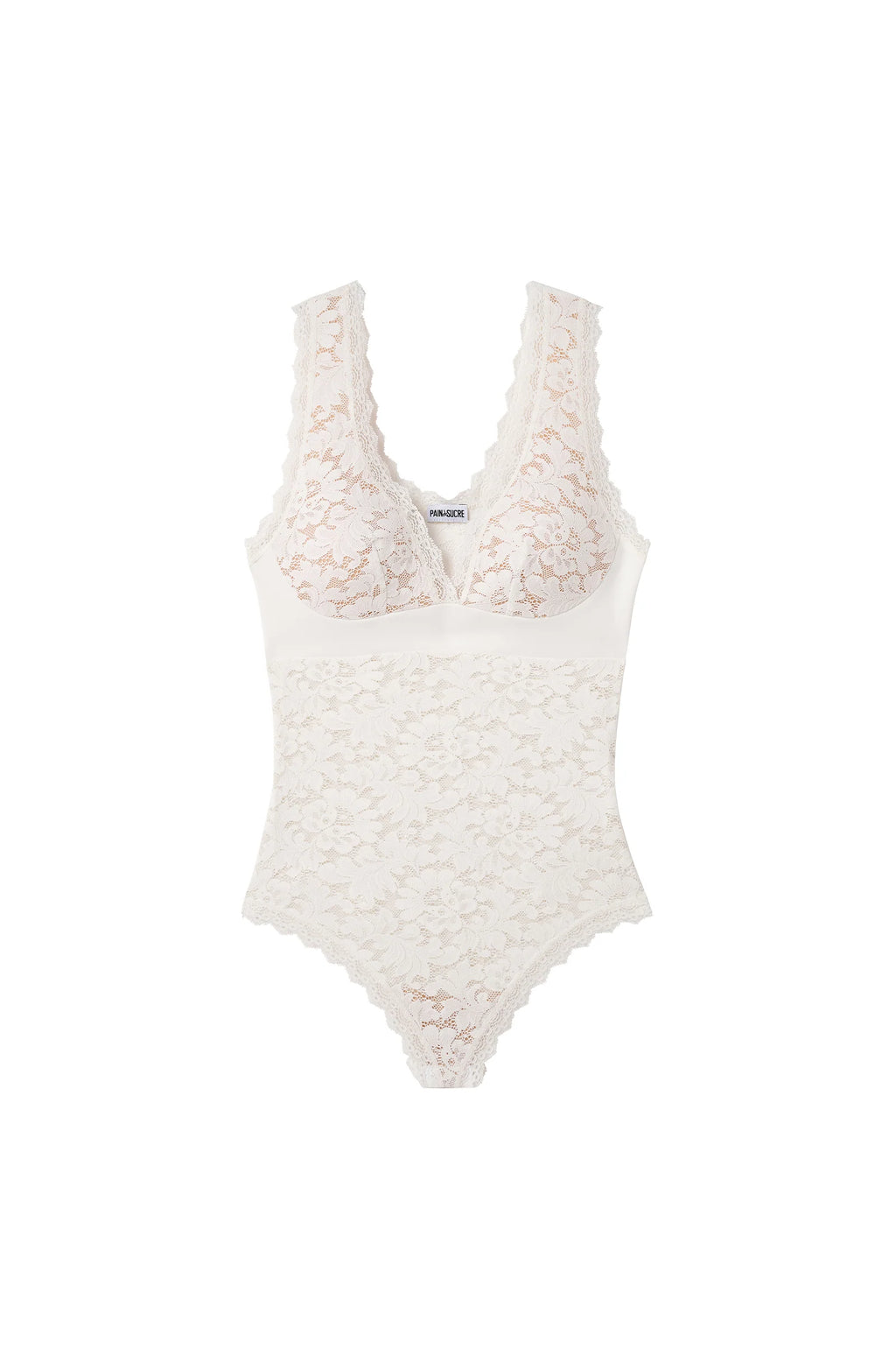 Body string en dentelle blanche Bettina Foam