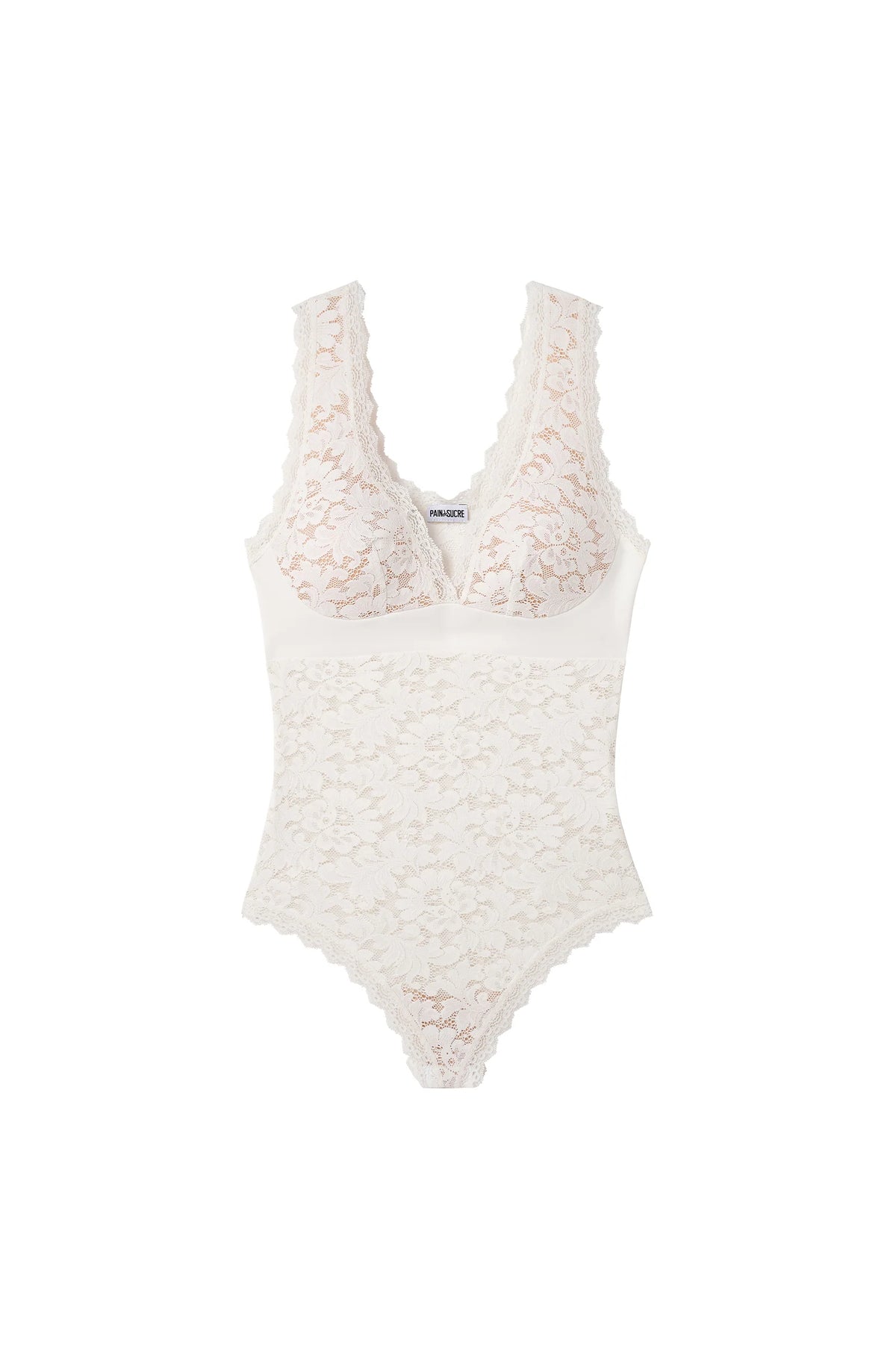 Body string en dentelle blanche Bettina Foam