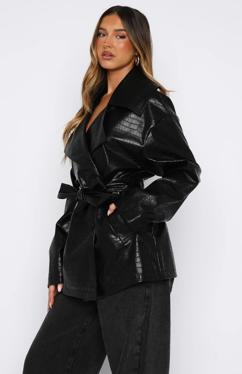 Veste Pu Victory Lap noire