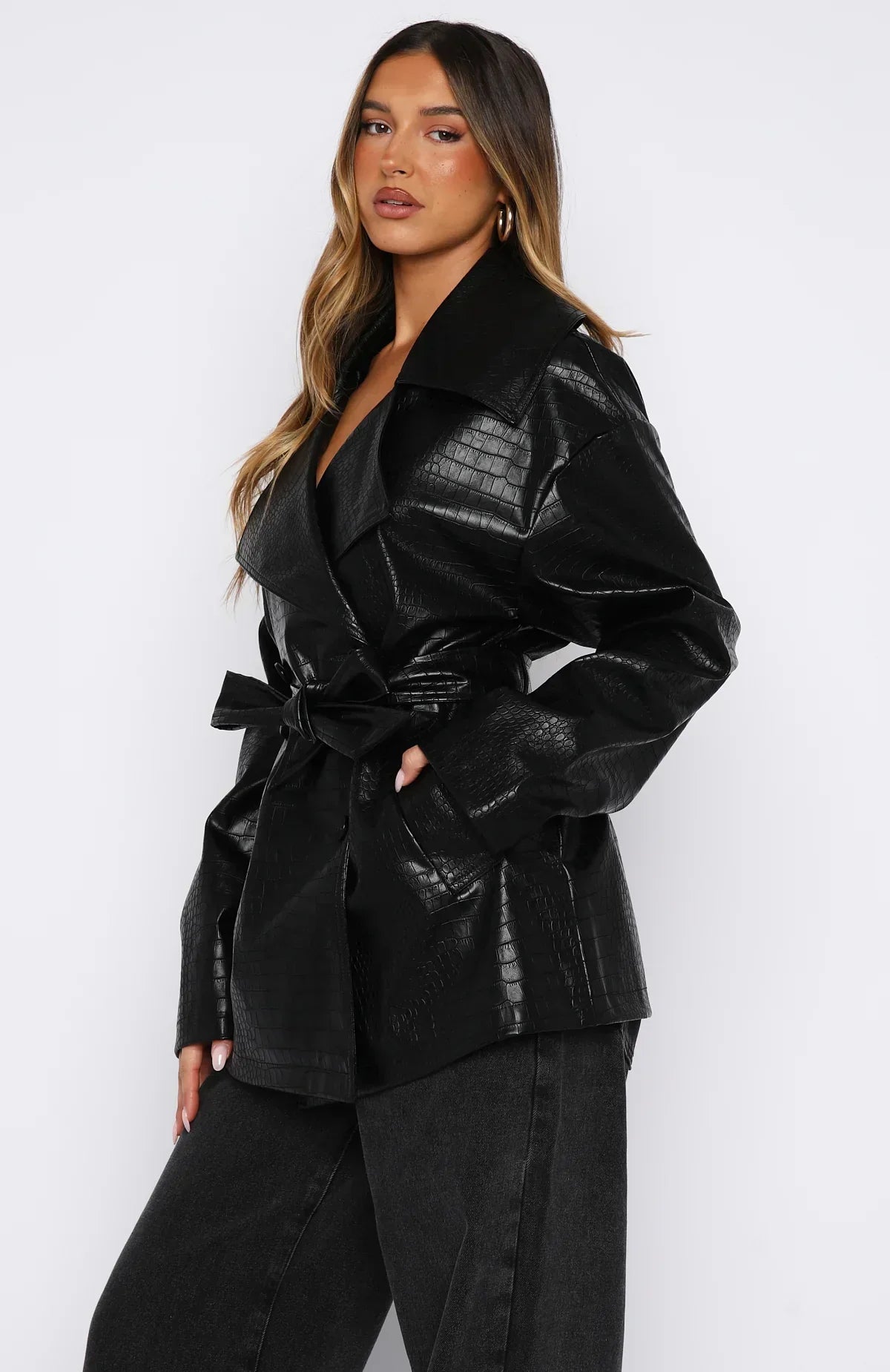 Veste Pu Victory Lap noire