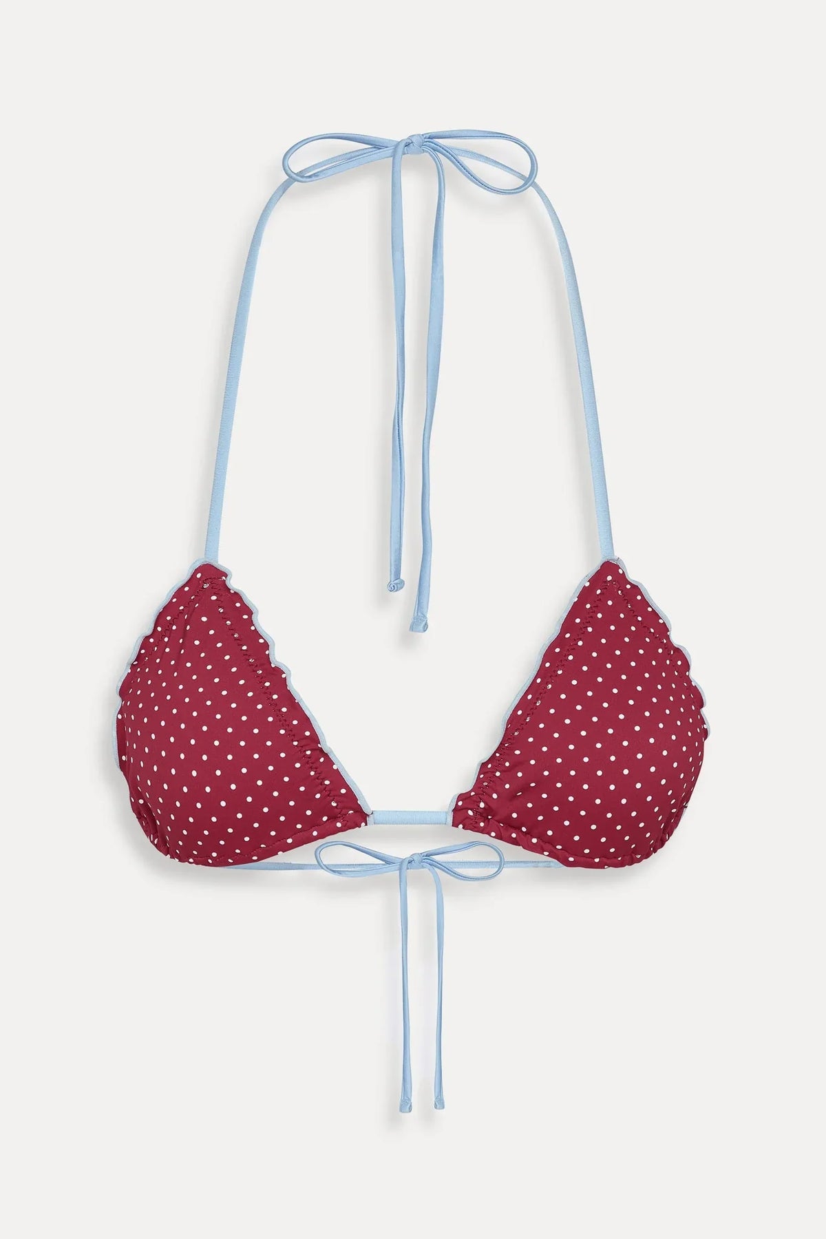Haut de maillot de bain bikini à pois Tidal - Tuscany