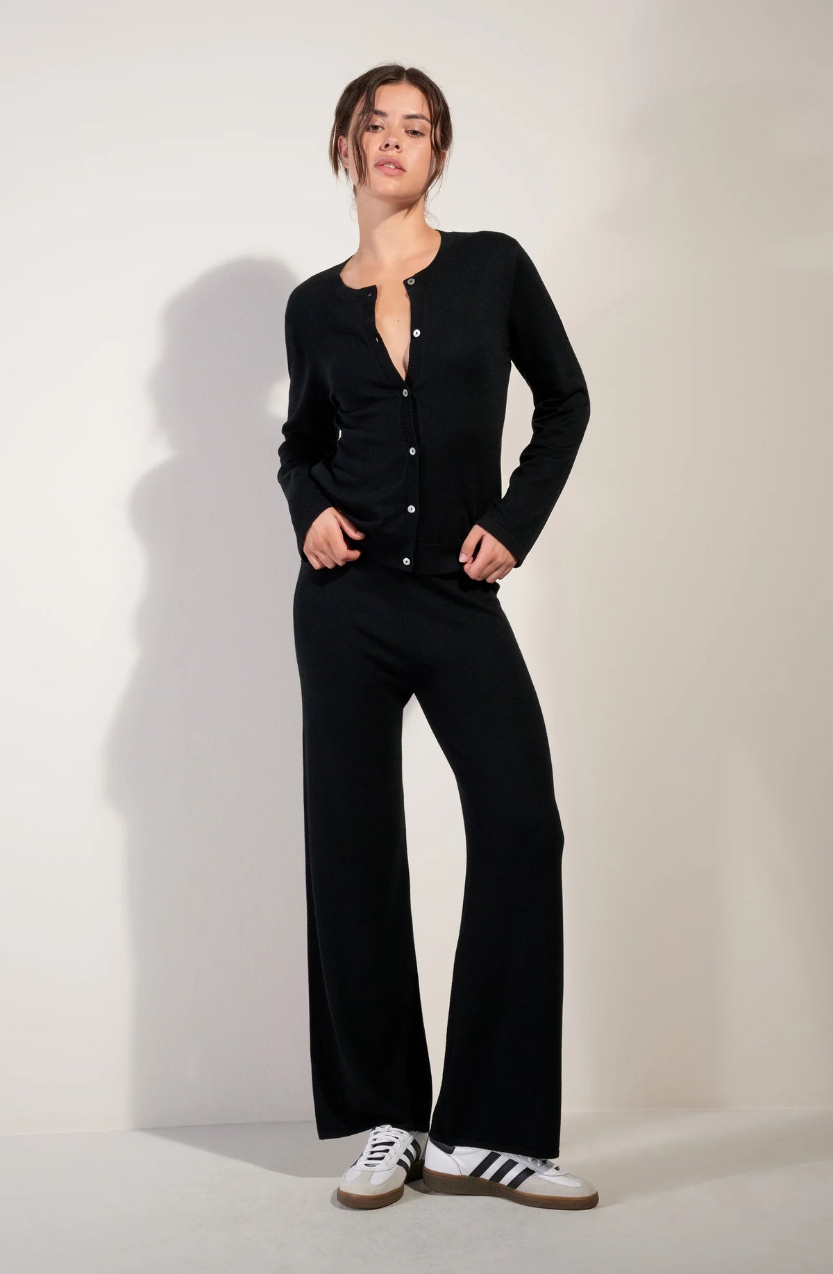 panam Black straight-leg pants