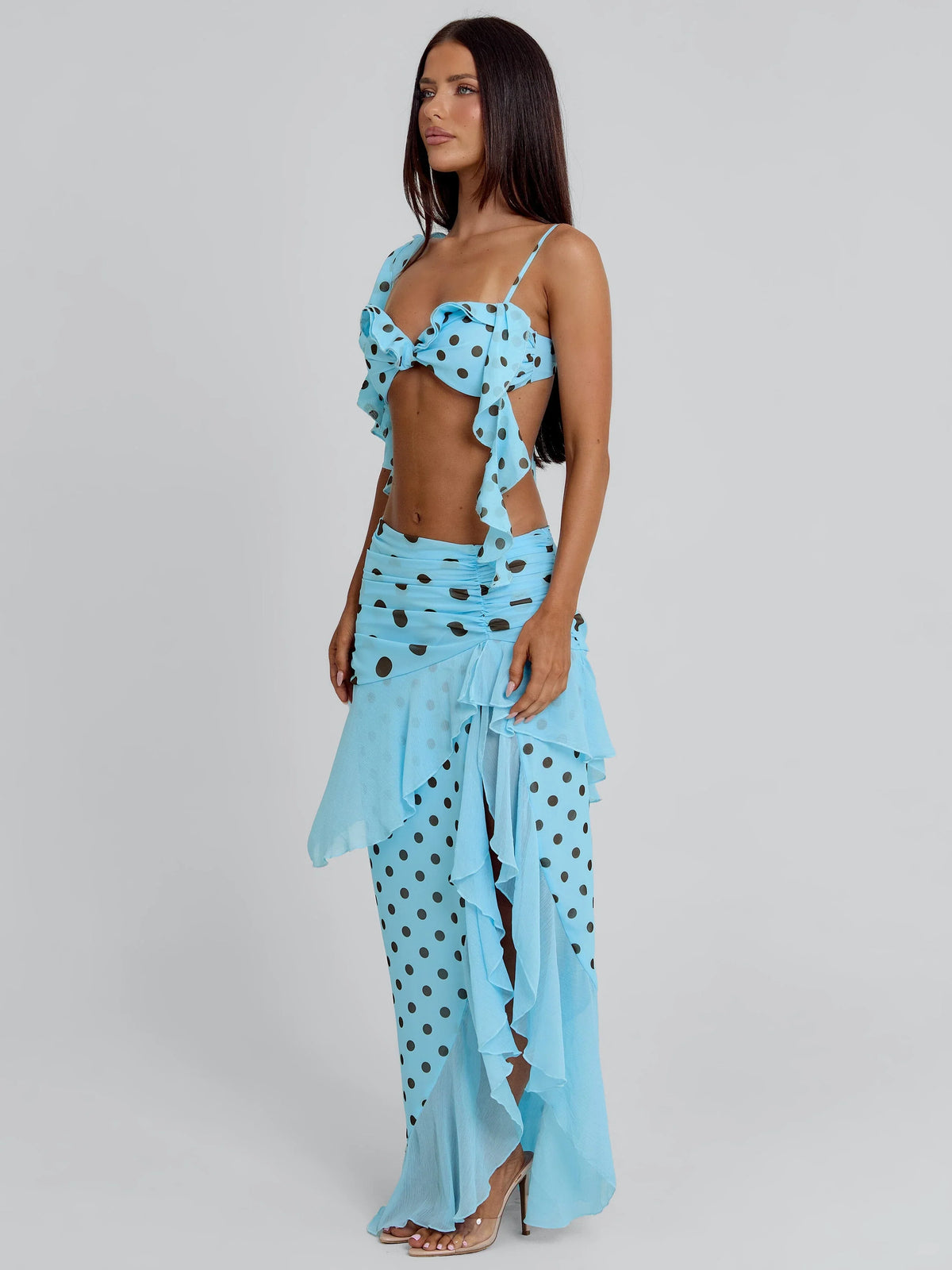 Farwin Top à Pois Bleus