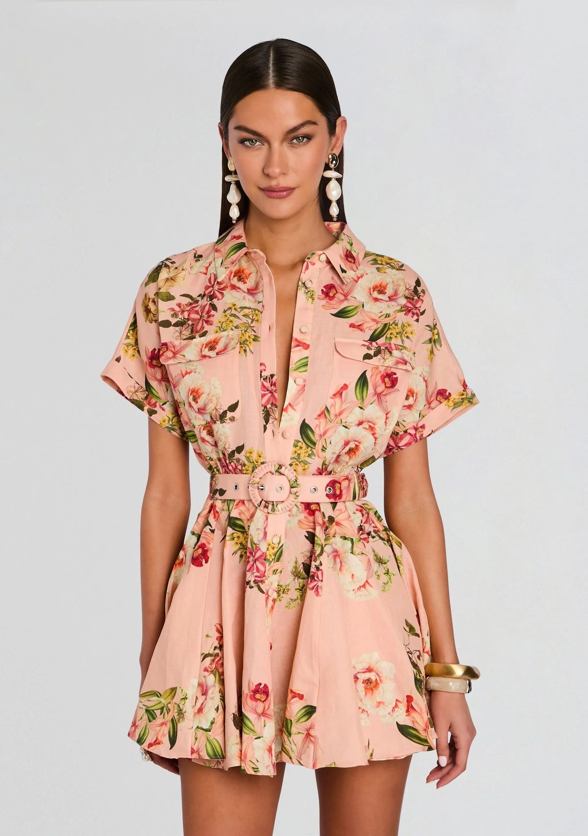 Robe courte Ayla avec boucle de ceinture