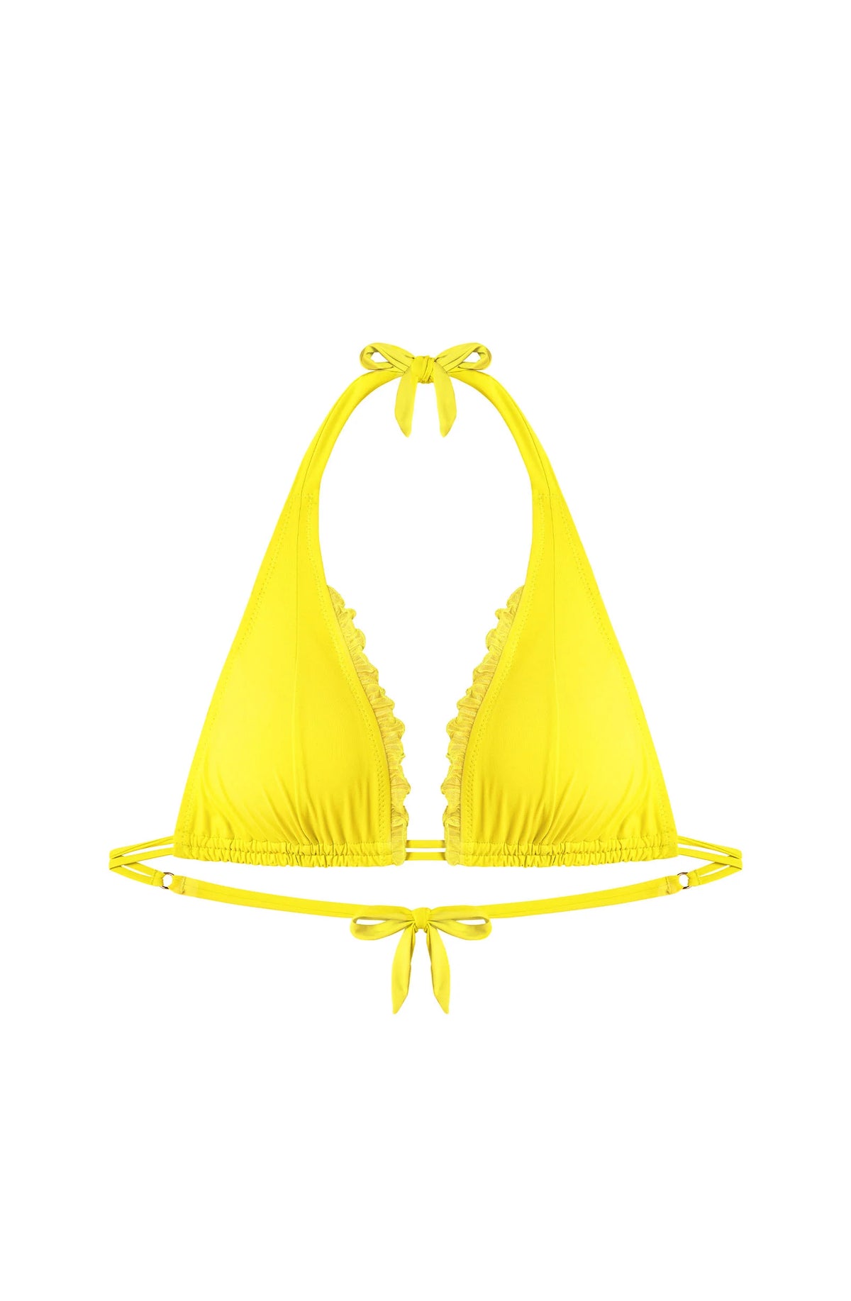 amelys Apple ruffled triangle bikini top