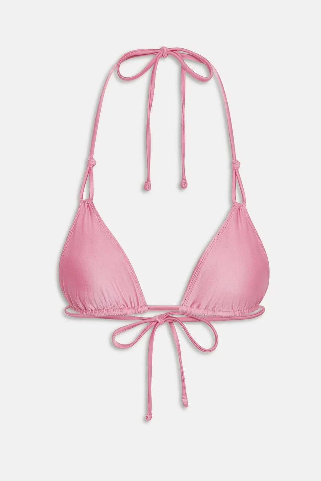 Haut de bikini réversible en satin Ari - Vintage Cheetah