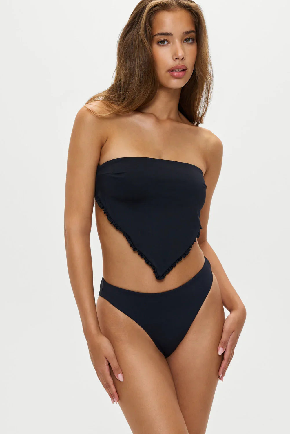 Haut de bikini bandeau Harley - Noir