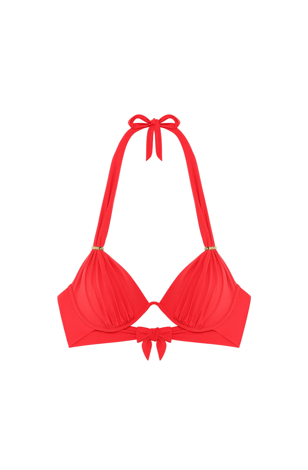 fabia Madder red underwired bikini top