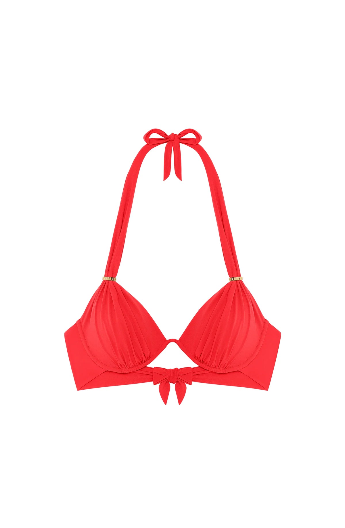 fabia Printed mono-underwired bikini top