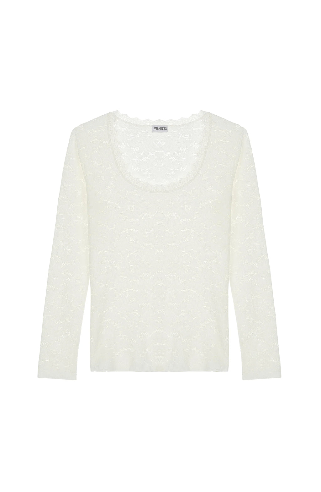 gilda Foam white long-sleeved top
