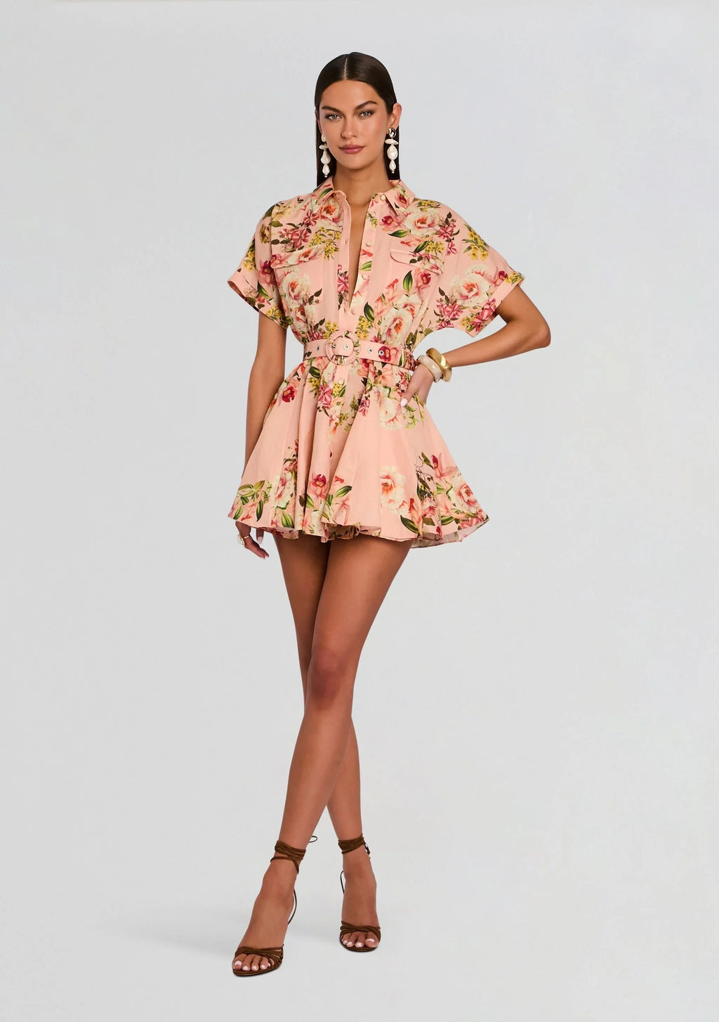Robe courte Ayla avec boucle de ceinture