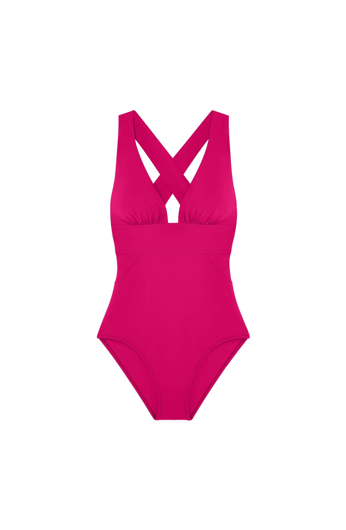 capri Black back-crossed swimsuit
