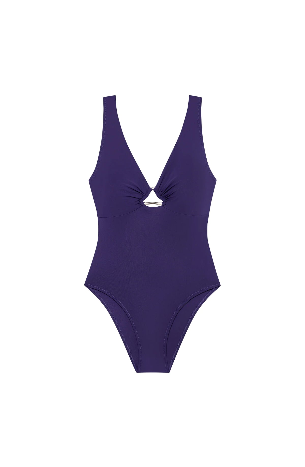 delle Purple one-piece swimsuit with jewels