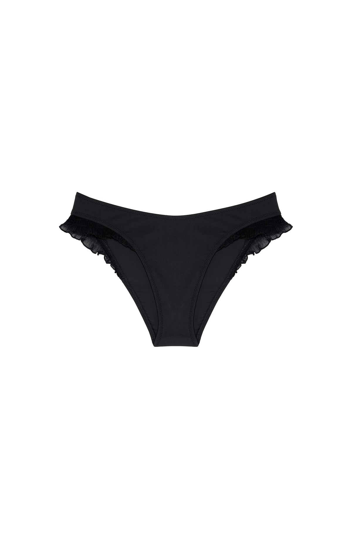 tyma Orange bikini bottoms with ruffles
