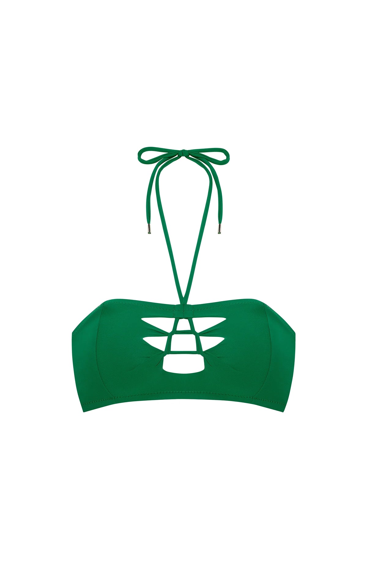 bala Jade bandeau bikini top with crochet effect
