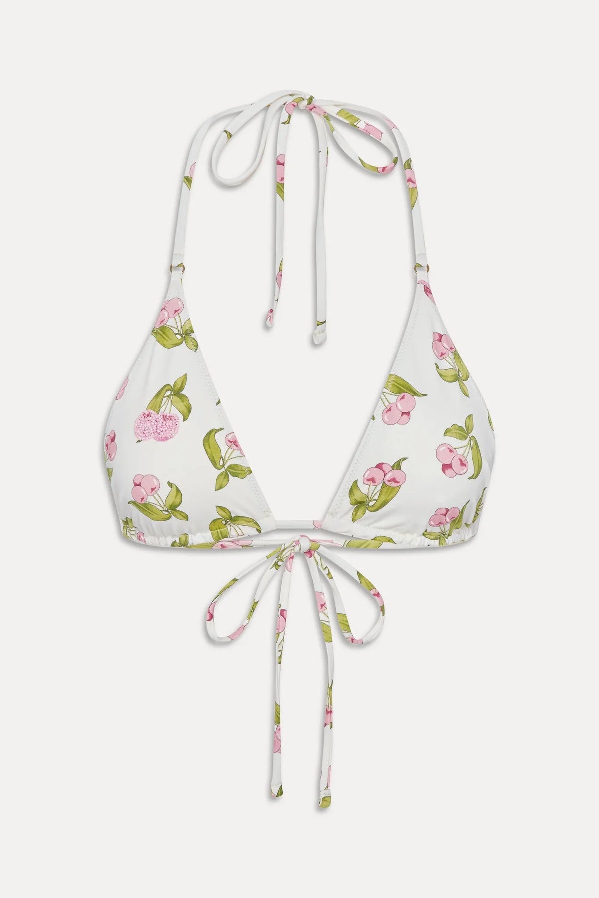 Haut de bikini triangle perlé Grace - Cherry Picked