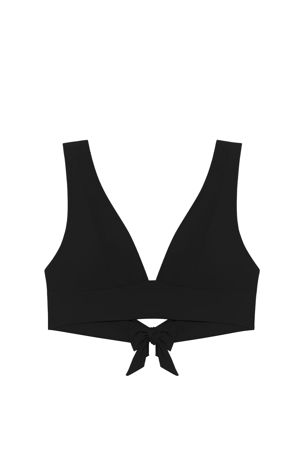 Haut de bikini sport orange, noué dans le dos