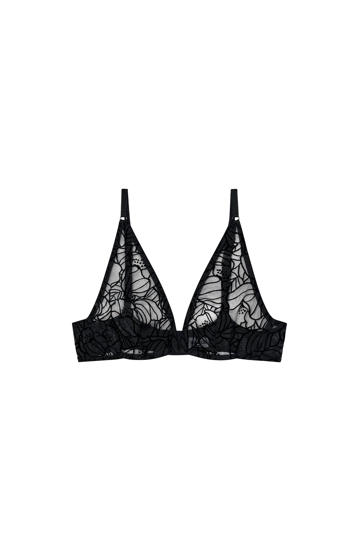 Soutien-gorge en tulle floqué Sury