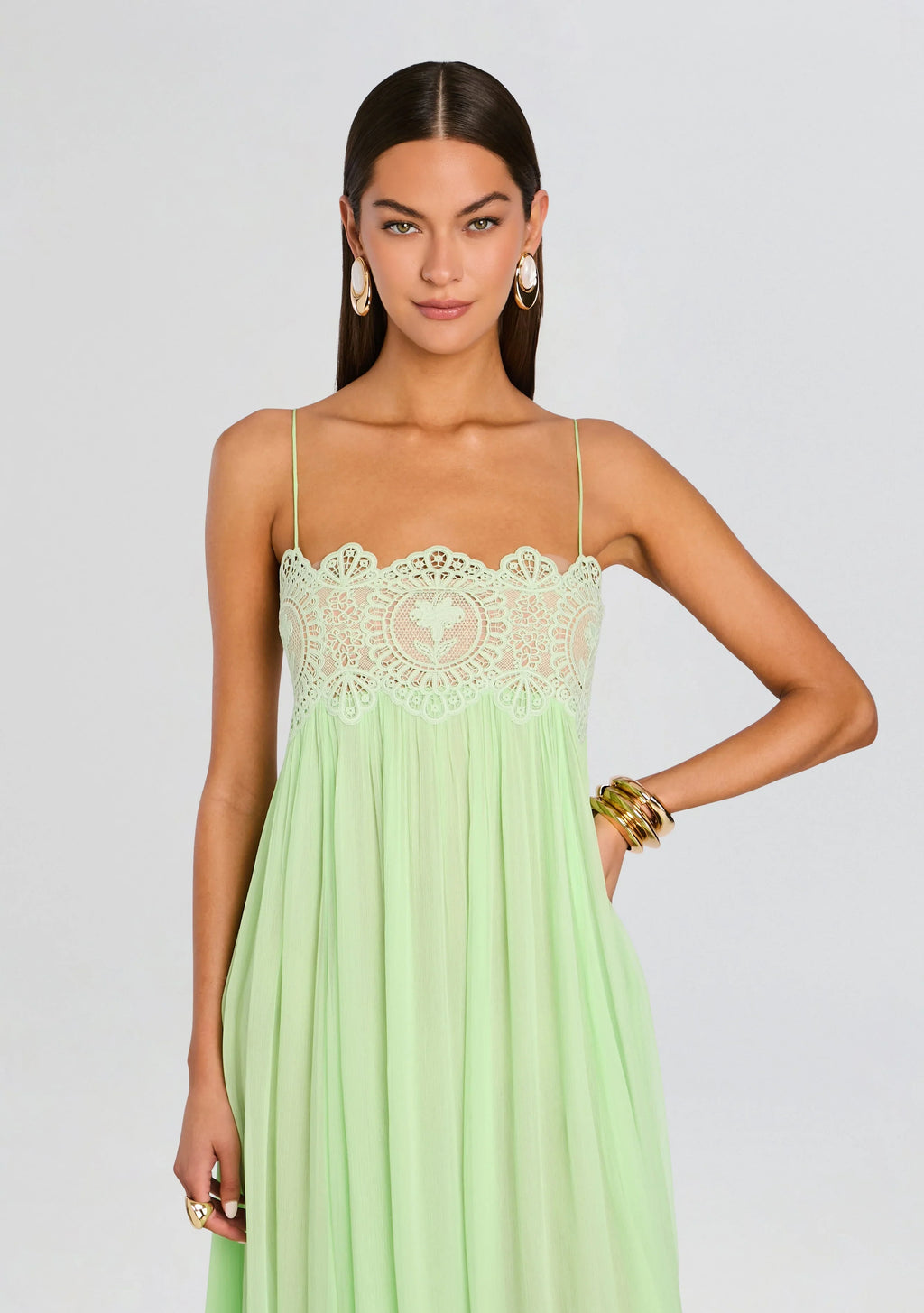 Robe en mousseline style bohème